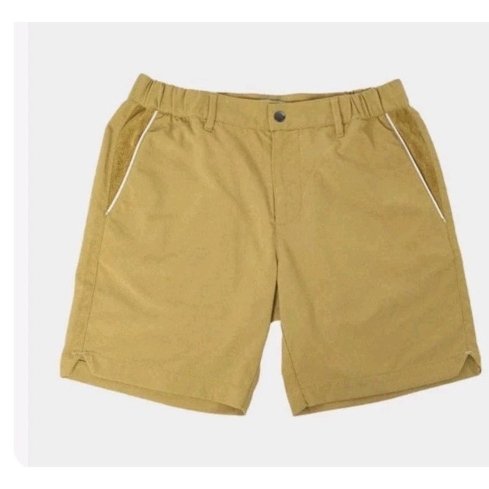 Criquet Court Shorts Size Large Chino Nylon Preppy Performance Golf Pull On